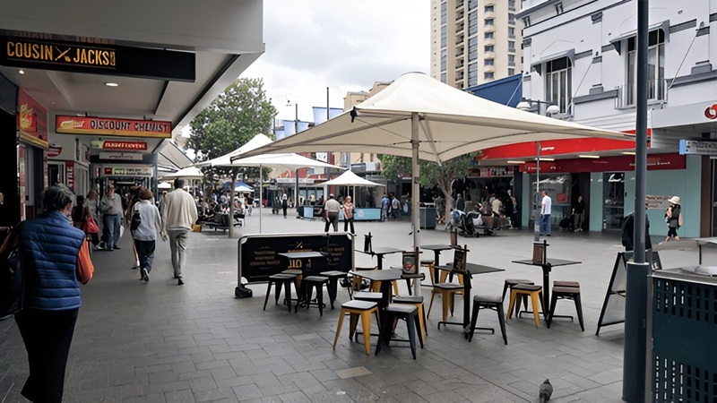 cafe umbrellas